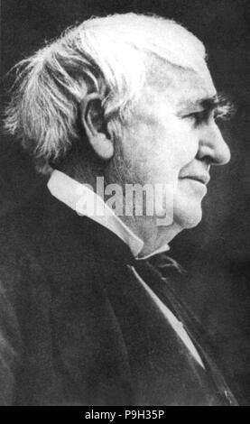 Thomas Alva Edison (Milan, Ohio, 1847-West Orange, New Jersey, 1931), inventor of the phonograph … Stock Photo