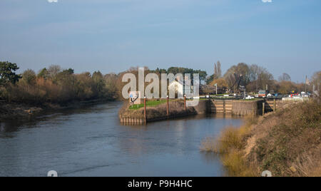 Diglis Island, Worcester, Worcestershire, Engand, Europe Stock Photo