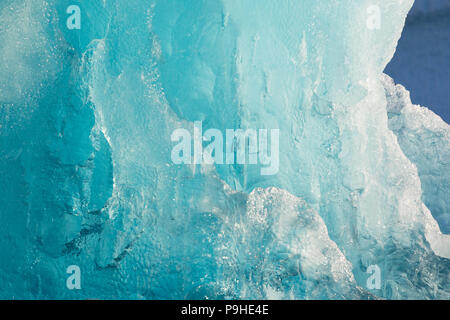 Close up of blue iceberg, Arctic Stock Photo