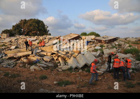 Israeli Home Front Command earthquake, bomb and disaster rescue training site Stock Photo