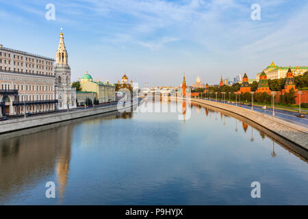 Moscow cityscape in the morning, Moscow, Russia Stock Photo