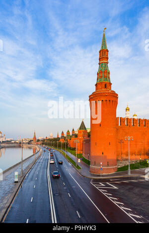 A view of Moscow Kremlin in the morning, Moscow, Russia Stock Photo