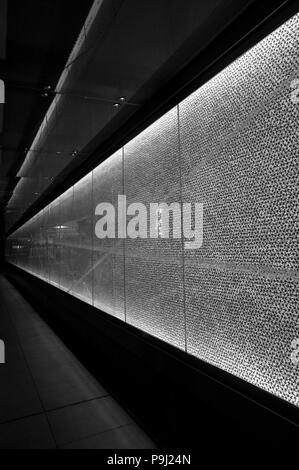 Allen Institute for Brain Science side of building wall of the brain's neurological system. Stock Photo