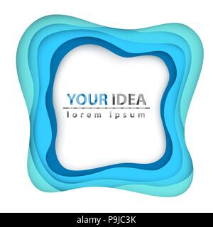 Paper banner - business infographic. Stock Vector