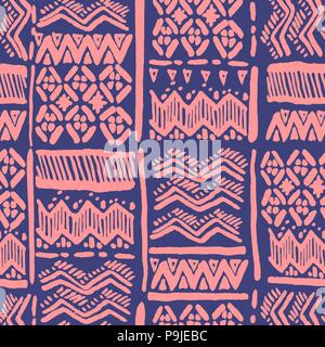 Seamless vector hand-drawn ethnic ornate Stock Vector