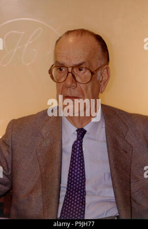 Camilo Jose Cela (1916-2002), Spanish writer and Nobel Prize of Literature, portrait 1991. Stock Photo