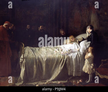 Death of Don Alfonso XII', Alfonso XII (1857-1885), King of Spain. Stock Photo