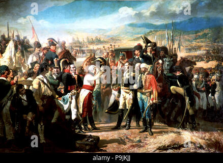 War of Independence, 'The Surrender of Bailen' (July 19, 1808), 1864, Oil by José Casado del Alisal. Stock Photo