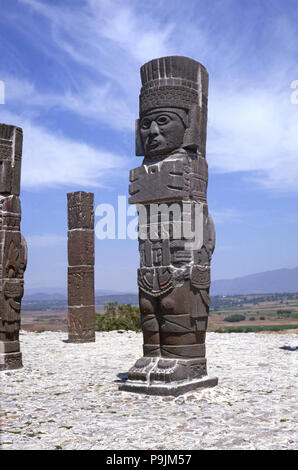 Tula, religious civic center of the Toltec culture founded around 900 BC. JC, under the name Toll… Stock Photo