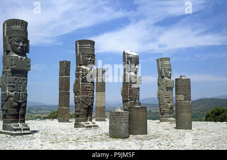 Tula, religious civic center of the Toltec culture founded around 900 BC. JC, under the name Toll… Stock Photo