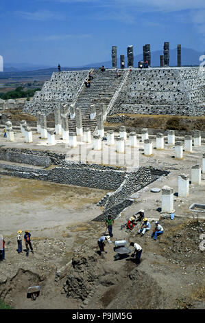 Tula, religious civic center of the Toltec culture founded around 900 BC. JC, under the name Toll… Stock Photo