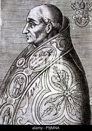 Adriano Utrecht, Pope Adrian VI. 1459-1523. Stock Photo