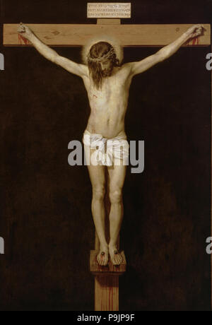 'Christ crucified', 1639, oil painting by Diego Velazquez. Stock Photo