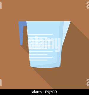 Plastic jug icon, flat style Stock Vector