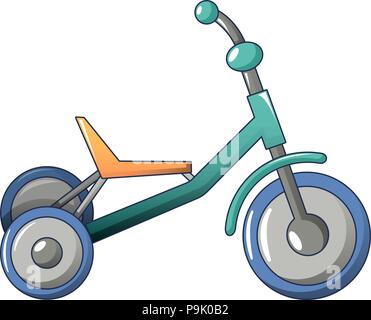 Tricycle icon, cartoon style Stock Vector