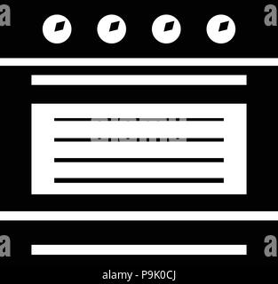 Brand oven icon, simple style Stock Vector