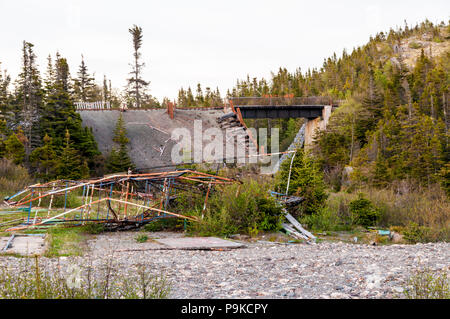 Remains of Trinity Loop amusement park in Newfoundland. DETAILS IN DESCRIPTION. Stock Photo