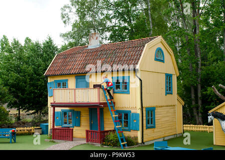 VIMMERBY, SWEDEN - June 19, 2018- Astrid Lindgren's World, Astrid Lindgrens Varld is a theme park located in city Vimmerby in Sweden. Pippi Longstocki Stock Photo