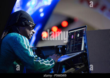 Los Angeles, USA. 23rd June, 2018. Snoop Dogg performs at Fanfest during the 2018 BET Experience at Los Angeles Convention Center on June 23, 2018 in Los Angeles, California. Credit: The Photo Access/Alamy Live News Stock Photo