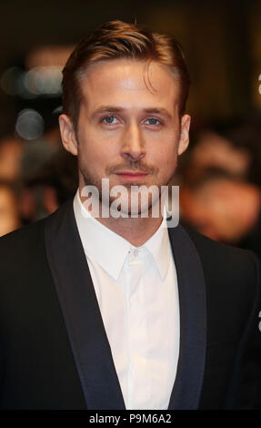 Cannes, France. 20th May, 2014. US Director Ryan Gosling arrives for the premiere of the movie 'Lost River' at the 67th annual Cannes Film Festival, in Cannes, France, 20 May 2014. The movie is presented in the section Un Certain Regard of the festival which runs from 14 to 25 May. Credit: Hubert Boesl/dpa - NO WIRE SERVICE | usage worldwide/dpa/Alamy Live News Stock Photo