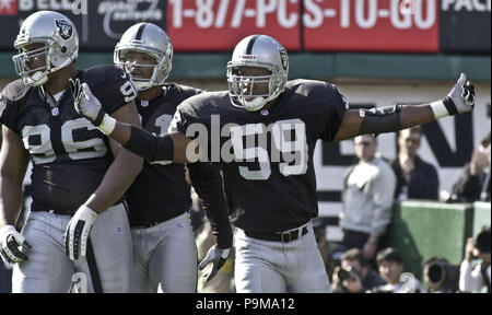 Oakland, California, USA. 14th Jan, 2001. Oakland Raiders vs