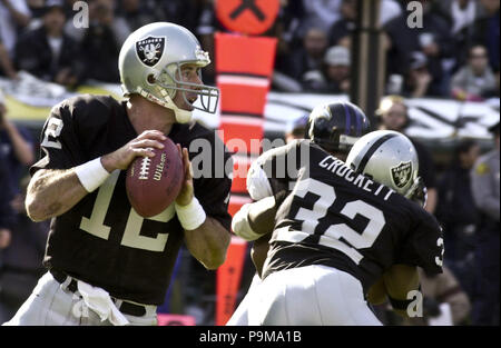 Oakland, California, USA. 14th Jan, 2001. Oakland Raiders vs. Baltimore  Ravens at Oakland Alameda County Coliseum Sunday, January 14, 2001. Ravens  Beat Raiders 19-3. AFC championship game. Baltimore Ravens defensive tackle  Tony