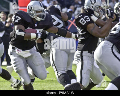 Oakland, California, USA. 14th Jan, 2001. Oakland Raiders vs