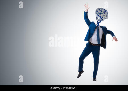 Man in artificial intelligence concept Stock Photo