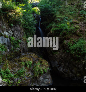 Aira Force waterfall , the Lake District, UK Stock Photo