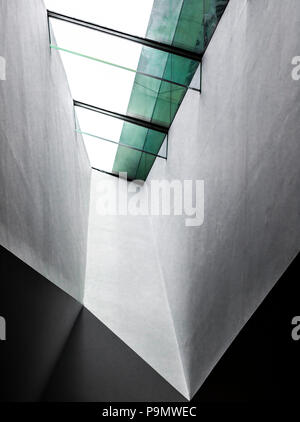 detail of sky light in modern interior of Victoria and Albert Museum in London Stock Photo