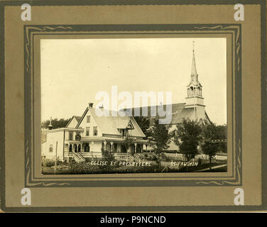 337 Église et presbytère de SaintJustin du comté de Maskinongé BAnQ