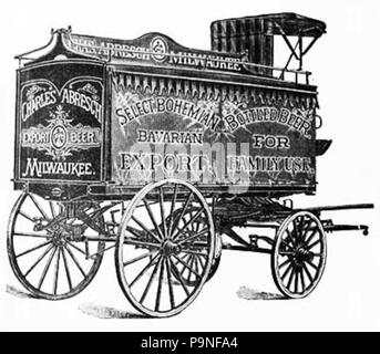 22 1892 Abresch Brewery wagon (2) Stock Photo