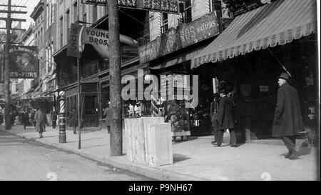 29 1910 - 600 Block Hamilton Street - Allentown PA Stock Photo