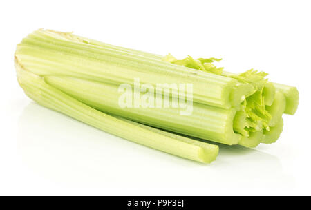 Fresh green celery isolated on white background Stock Photo