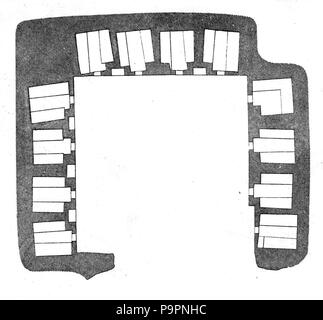 107 Ajanta Cave 12 plan Stock Photo