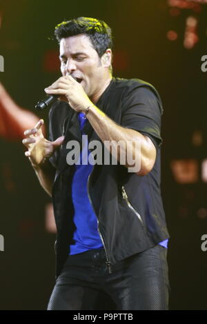 The dancer, singer and Puerto Rican actor Chayanne, during the night of his concert at The AXIS at Planet Hollywood in Las Vegas Nevada on 13 Sep 2015