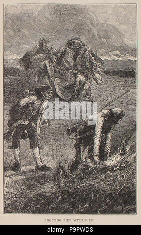 124 American Pioneer Life pg 262 Fighting fire with fire Stock Photo