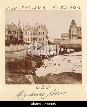 148 Archivo General de la Nación Argentina 1890 aprox Buenos Aires Lavandera Stock Photo