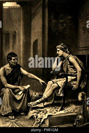 152 Aristotle tutoring Alexander Stock Photo