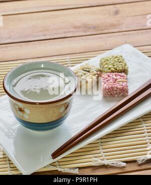 Korean traditional drink, sikhye, sweet rice drink Stock Photo