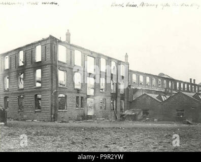 188 Battersby Hat Works, Offerton after a fire 1906 (2) Stock Photo