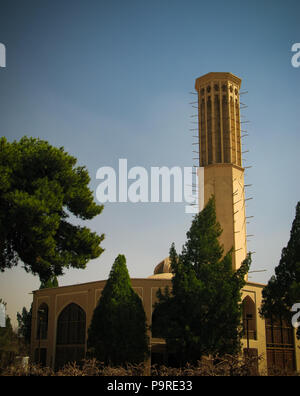 Exterior view to Dolat Abad mansion, at Yazd, Iran Stock Photo