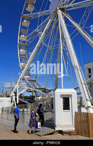 Ferris Wheel, Weston-super-Mare, Somerset County, England, United Kingdom Stock Photo