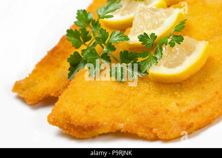 Fish cutlet on a white background Stock Photo - Alamy