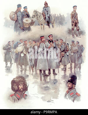257 Bulgarian soldiers of the Balkan Wars Stock Photo