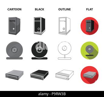 System unit, memory card and other equipment. Personal computer set ...