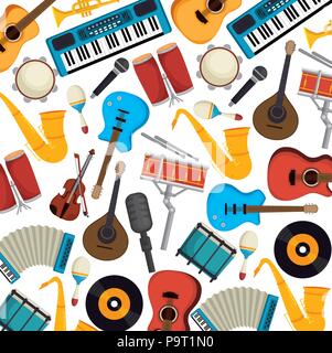 tropical instruments set icons vector illustration design Stock Vector ...