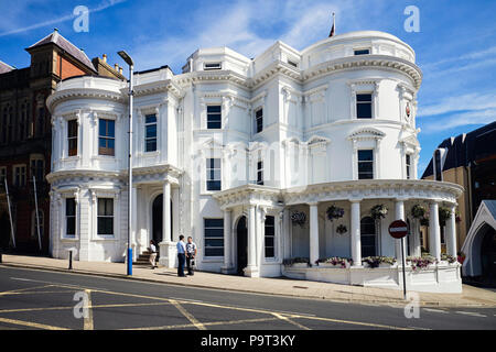 The Government Tynwald building in Prospect Hill, Douglas Isle of Man, known locally as the wedding cake Stock Photo