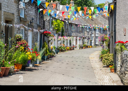 The Peak District village of Tideswell in Derbyshire, UK Stock Photo