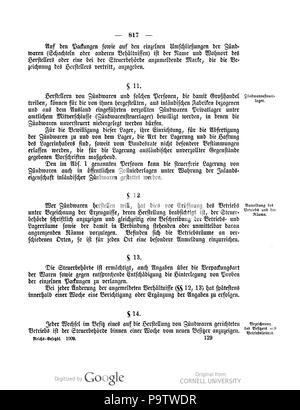 434 Deutsches Reichsgesetzblatt 1909 044 0817 Stock Photo